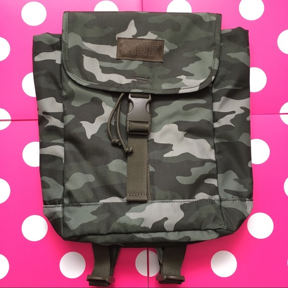 PINK VS Mini Camo Backpack Limited Edition New With Tag - Picture 4 of 8